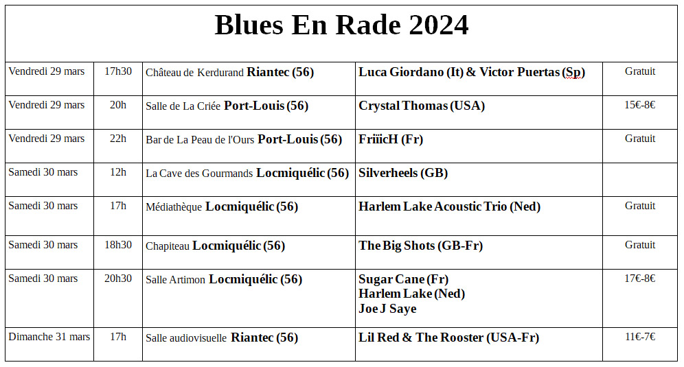 Blues en Rade Prog 2024